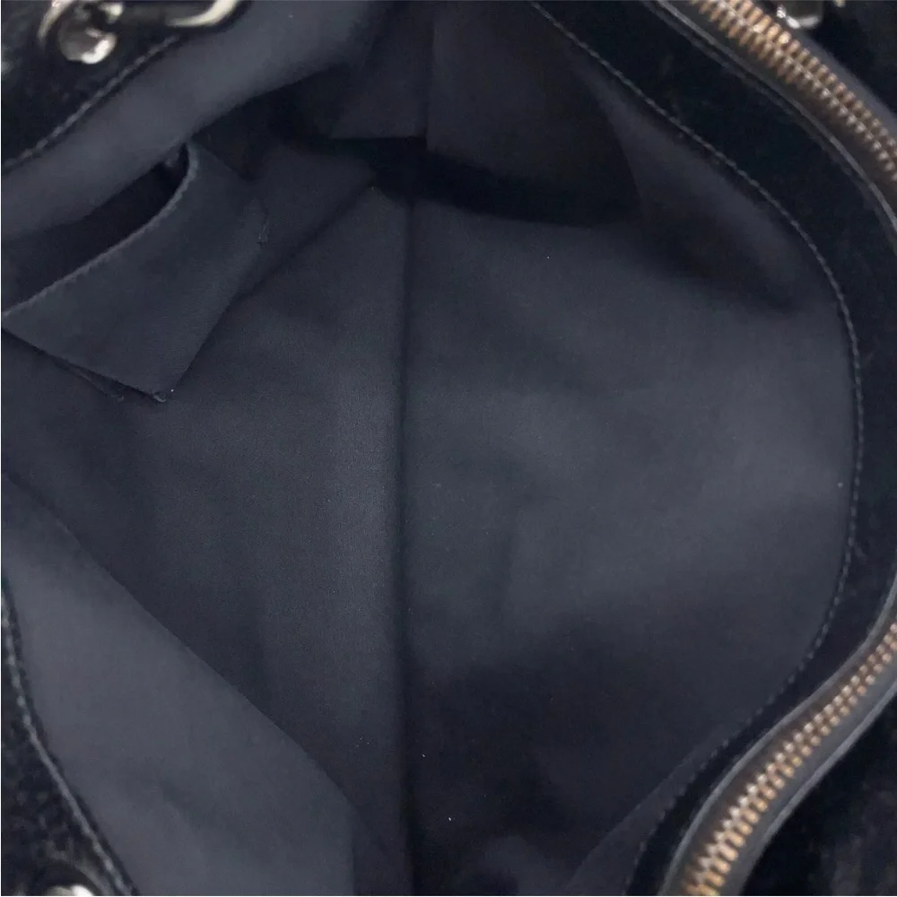 Gucci eclipse black canvas tote bag